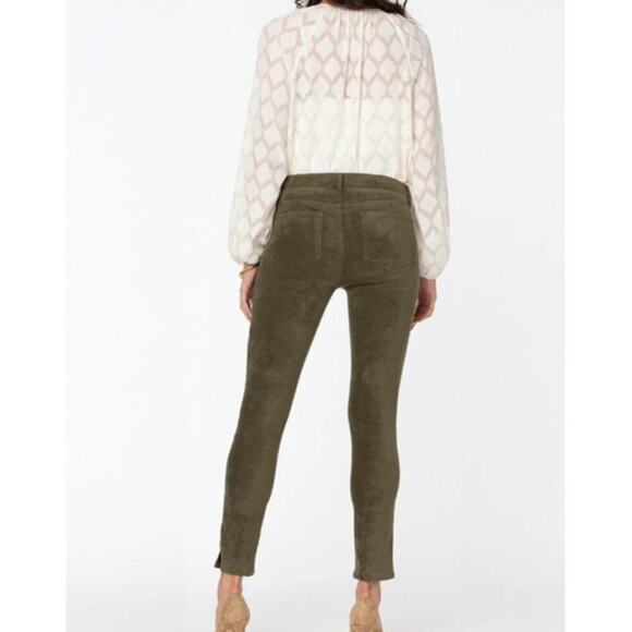 NYDJ Women Alina Skinny Faux Suede Ankle Stretch Jeans Size 14 Martini Olive NWT - Picture 3 of 13
